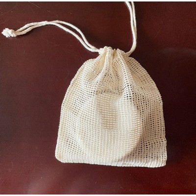 Cotton Mesh Bags with Drawstring