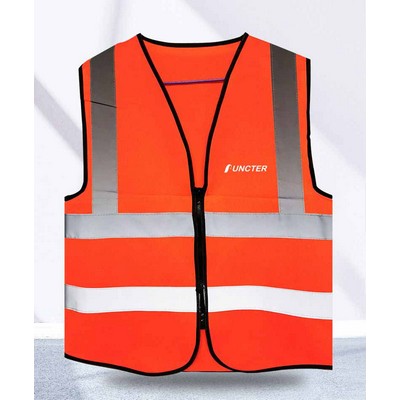 Safety Vest w/Reflective Stripes