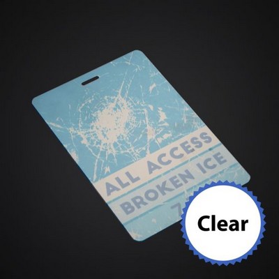 3 3/4 x 5 1/2 Prem Event Badge-Clear