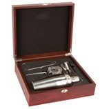 Rosewood Finish Martini Set