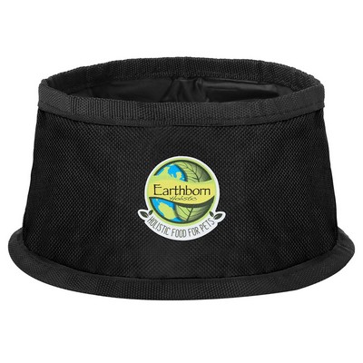 6" Hook & Loop Pet Travel Bowl