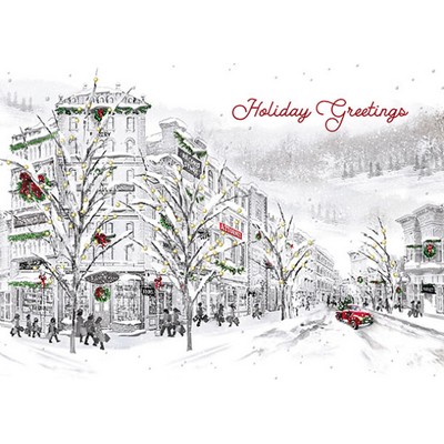 Holiday Main Street USA Greeting Card