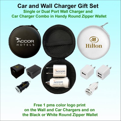 Car and Wall Charger Gift Set Combo