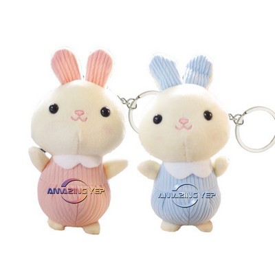 4.5" Keychain Squishmallow Plush Key Tag - Rabbit