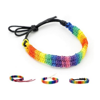 Friendship Rainbow String Bracelets for Gay And Lesbian