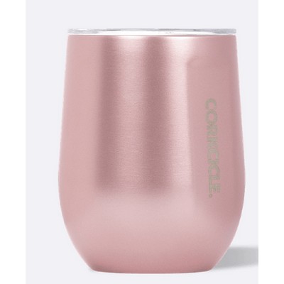 Corkcicle 12oz. Rose Metallic Stemless Wine Tumbler