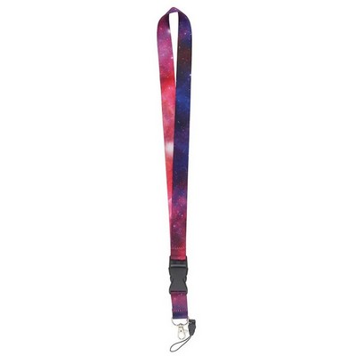 1/2 x 36 Full Color Sublimated Lanyard with Buckle Release