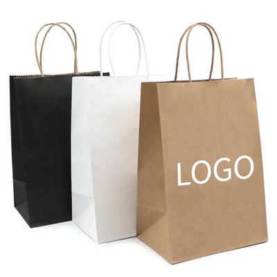 Kraft Paper Twisted Handle Shopping Carrier Bag