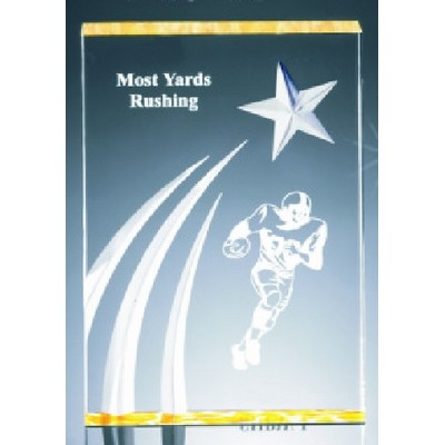 3D Carved Shooting Star Acrylic Award, 7" H