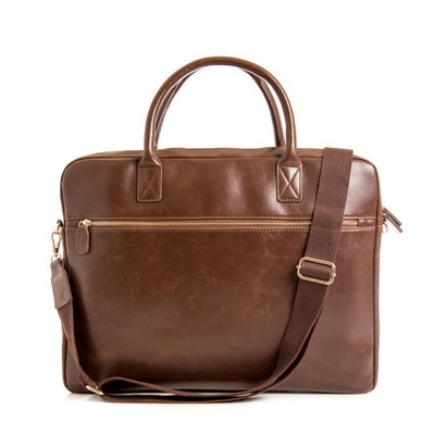 Leather Briefcase Laptop Bag