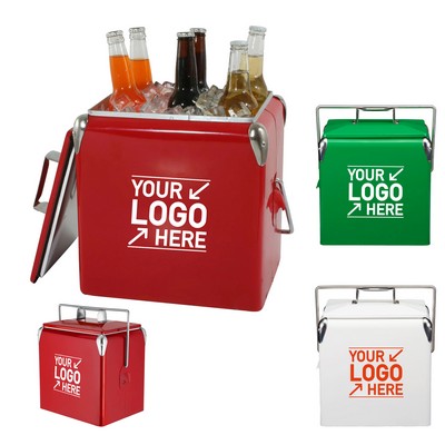 Compact 13L Ice Beverage Cooler Box