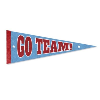 9"X24" Economy Felt Pennant without Pole -Dye Sublimation