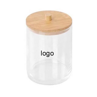 Plastic Storage Case with Bamboo Lid