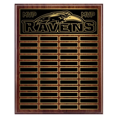 Genuine Walnut Annual Plaque, Award Trophy, 10x1