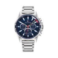 Tommy Hilfiger® Gent's Stainless Steel Watch w/Navy Blue Dial