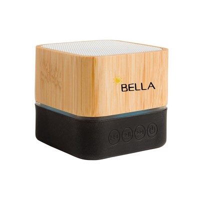 Bamboo Square Mini Portable Speaker