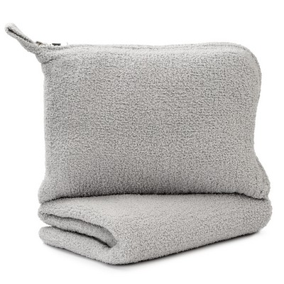 Travel Blanket - Solid - Chenilla Fine™ - Stone - 32*48