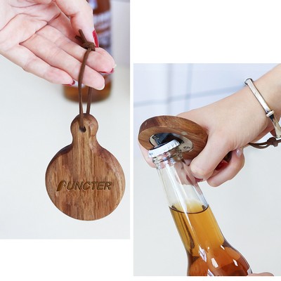 2 in 1 Magnetic Wood Beer Bottle Opener