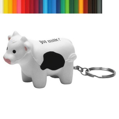 Milk Cow Stress Ball Key Chain