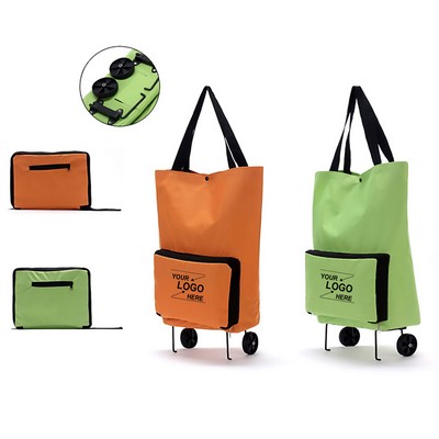 Convertible Shoulder and Rolling Shopping Bag