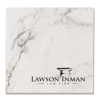 Absorbent Stone Coasters w/Upscale Digital Bkgnds | Square | 4" x 4"