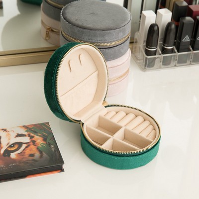 Circular Compact Travel Jewelry Organizer