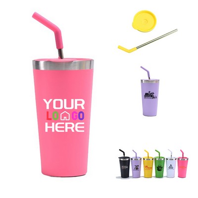 20oz.Vacuum Insulated Straw Cup with straw