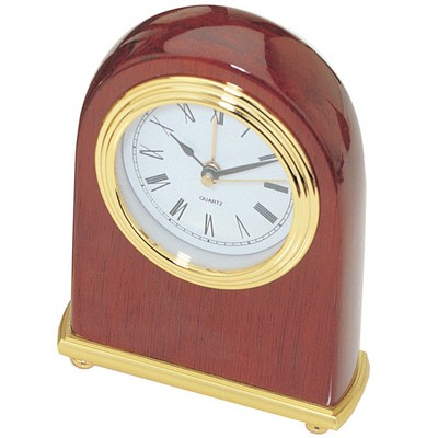 Piano Finish Arched Desktop Alarm Clock