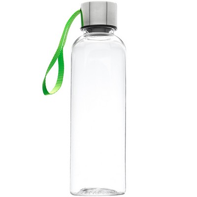 Plastic Water Bottle with Strap - 17 oz