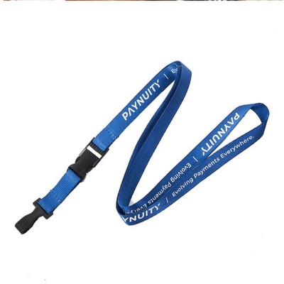 3/4" Full Color Sublimated Lanyard With Nylon J Hook