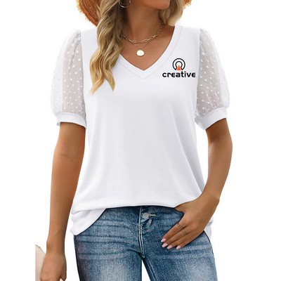 Casual V Neck T Shirts