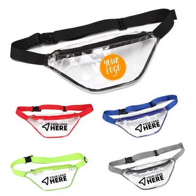 Fashion Waterproof Waist Pack Transparent PVC Chest Pack