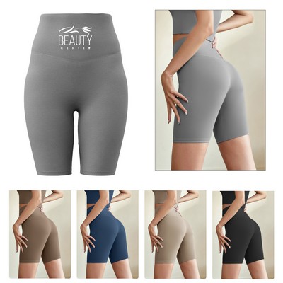 Women's Fitness High Waist Yoga Shorts Sports Tights Short Pants