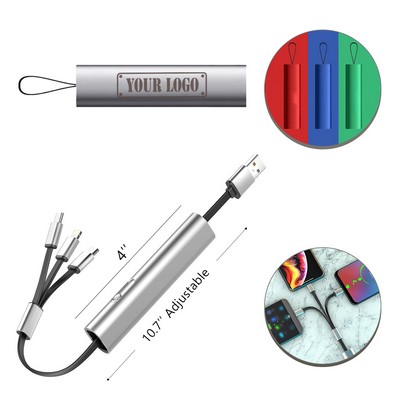 Retractable 3-In-1 USB Charging Cable