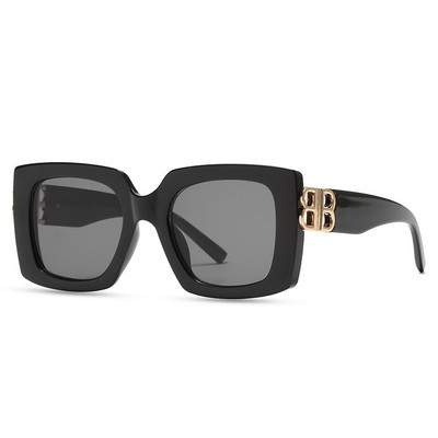 Oversized Big B Rectangle Sunglasses