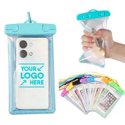 PVC Waterproof Phone Pouch w/ Neck Strap