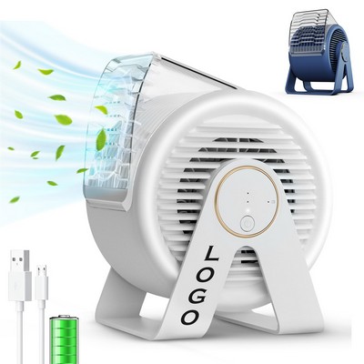 USB Small Desk Quiet Powerful Airflow Fan with 3 Speeds