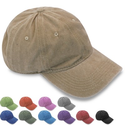 100% Cotton Baseball Cap Adjustable MOQ20