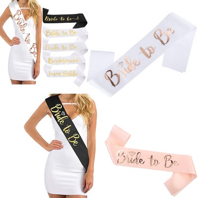 Bachelor Party Rose Gold Sash