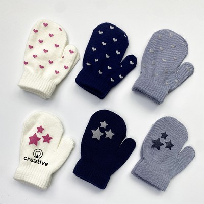 Kids Knitted Warm Gloves