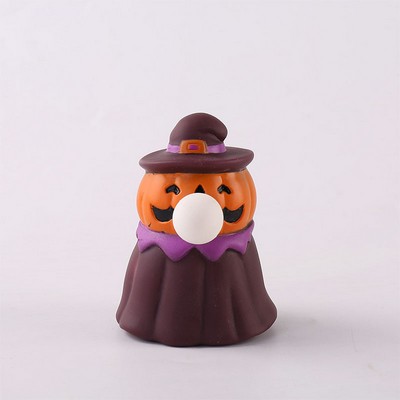 TPR Pumpkin Wizard Bubble Stress Ball