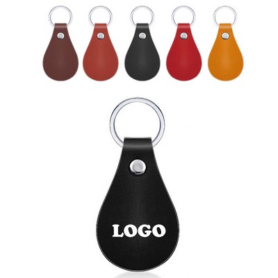 PU Leather Droplet Shaped Car Key Chain