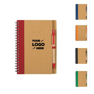 Eco Spiral Notebook with Pen