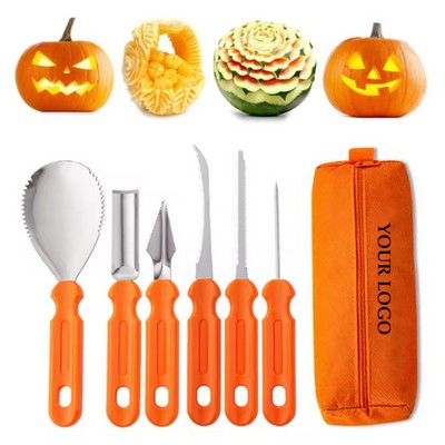 Halloween Pumpkin Carving Kit -6-Piece Set