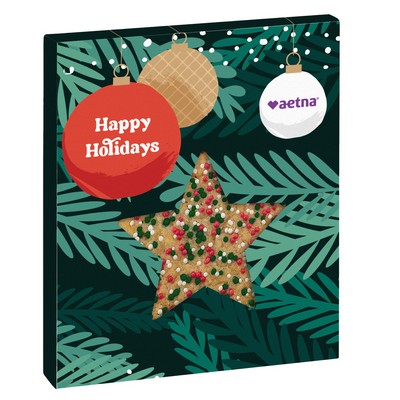 Holiday Star Window Box with Gourmet Cookie - Sugar Cookie w/ Holiday Nonpareils