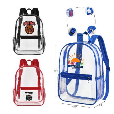 Heavy Duty Security Clear PVC School Backpack