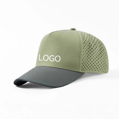 Laser Punching 5-panel Baseball Cap