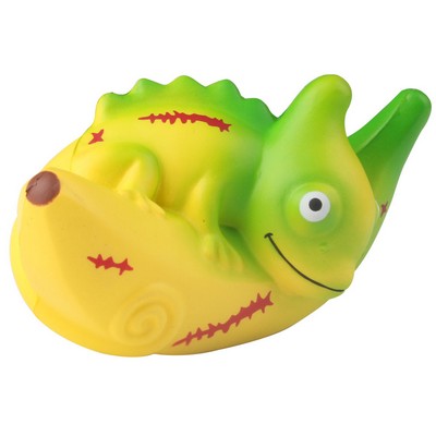 Foam Slow Rebound Chameleon on Banana Stress Ball