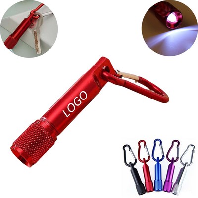 Mini Led Flashlight With Carabiner