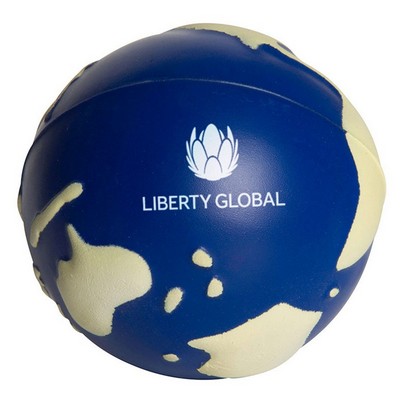 Squishy Glow Earth Shape Stress Ball